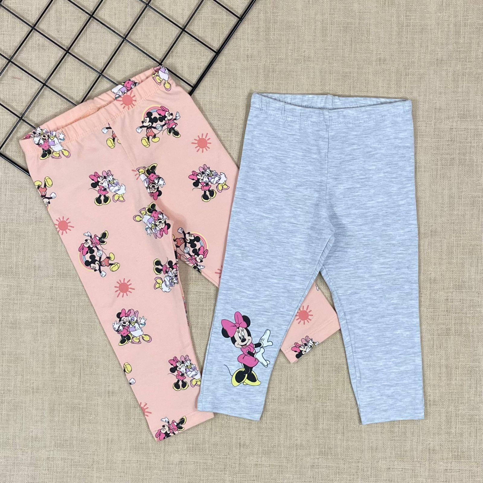 Kit Calça Legging Infantil Disney Minnie - Love Box Baby & Kids