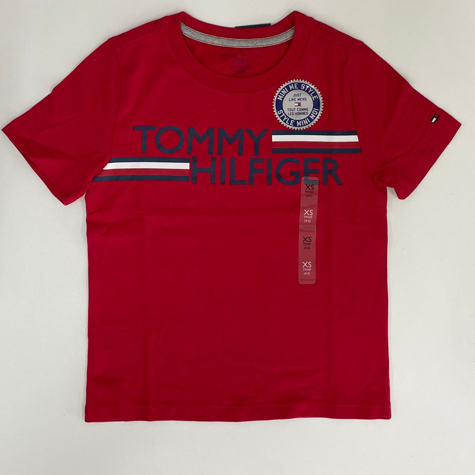 Camiseta Tommy Infantil Vermelha Escrita
