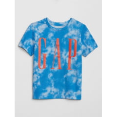 Camiseta Infantil Gap Azul Tie Dye