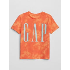 Camiseta Infantil Gap Laranja Tie Dye