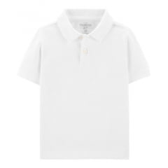 Camiseta Infantil Polo Branca Oshkosh